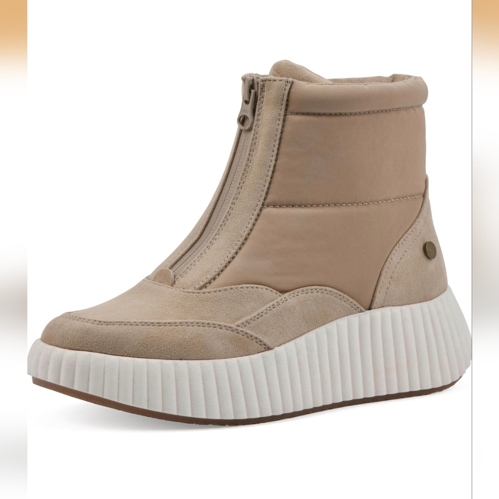 NWT WHITE MOUNTAIN Women's Downtown Platform High-Top Sneaker Bootie